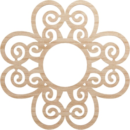 Ekena Millwork Cohen Wood Fretwork Pierced Ceiling Medallion, Alder, 30"OD x 10 1/4"ID x 3/8"T CMWP30X30X0375COAL